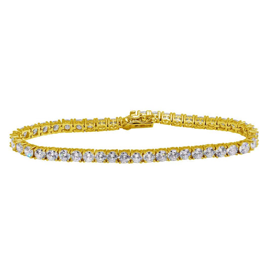 Brilliant Simulated Diamonds Eternity Tennis Bracelet