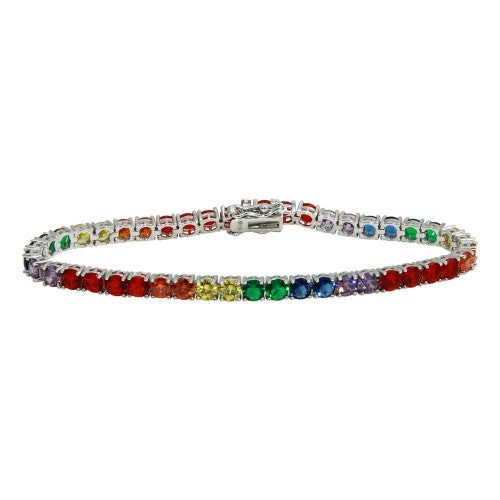 Somewhere Over the Rainbow Tennis Bracelet