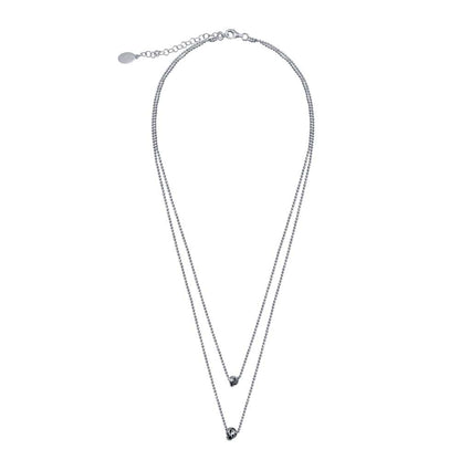 Love Knot Multi Chain Bead Necklace