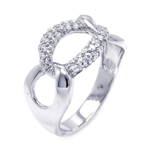 Chain Link Pavé Ring