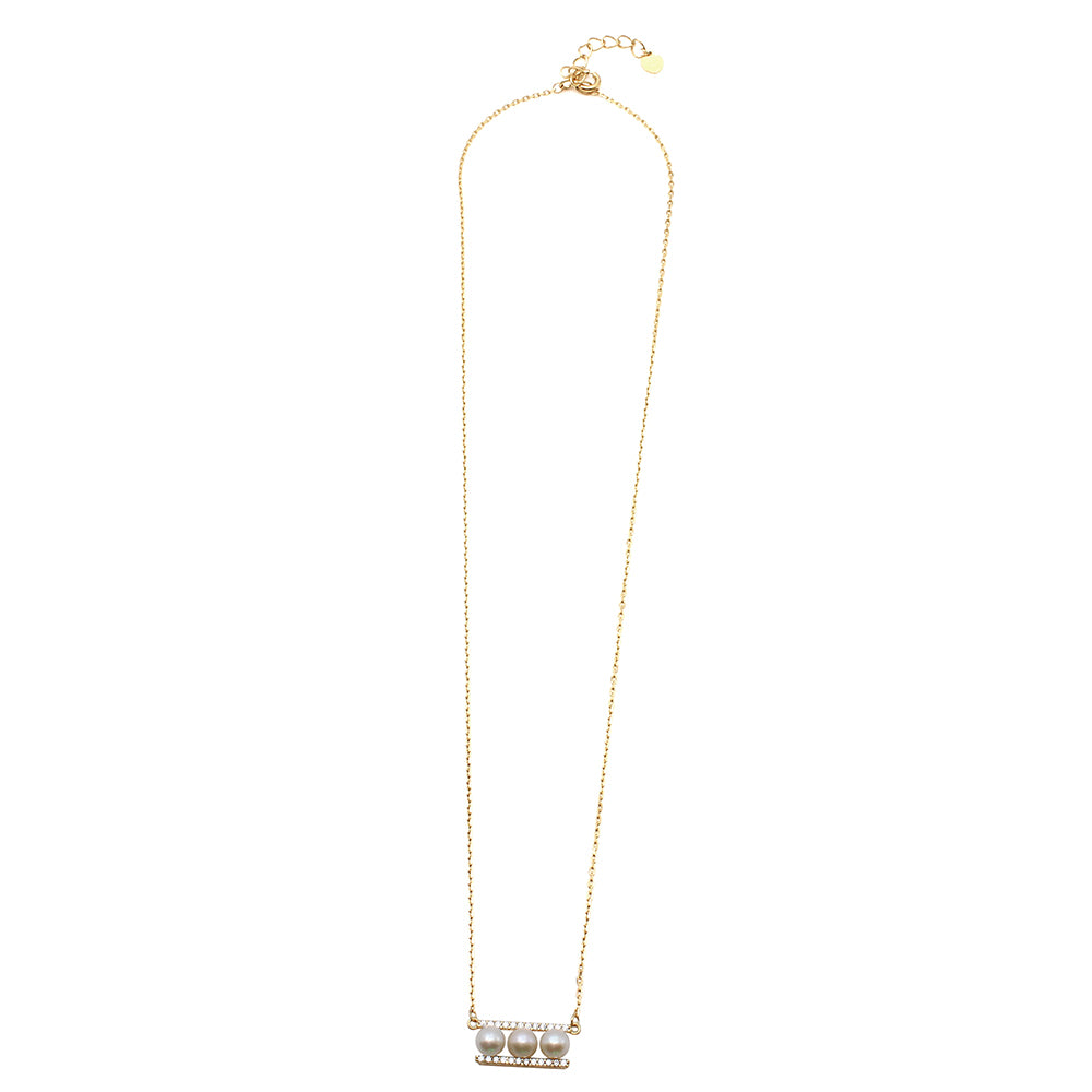 Heritage Pearl-On-A-Bar Necklace