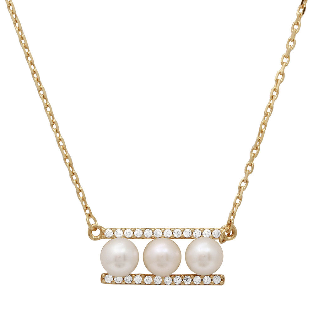 Heritage Pearl-On-A-Bar Necklace