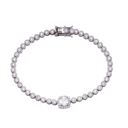 Halo Center Tennis Bracelet
