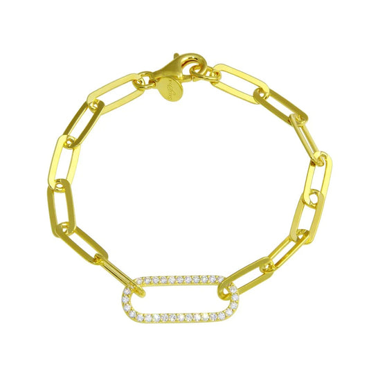 Paperclip Chain Link Bracelet