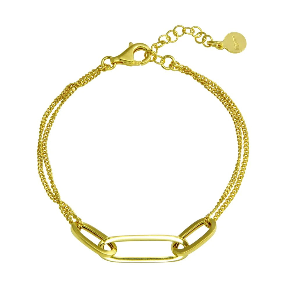Paperclip Design Chain Bracelet